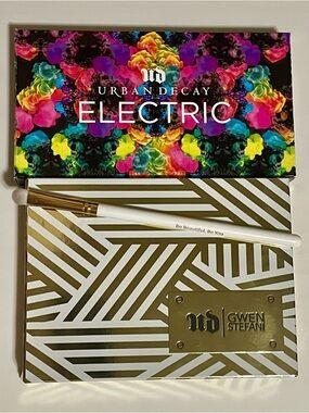 Urban Decay Electric + Gwen Stefani Eyeshadow Palette Bundle + Brush